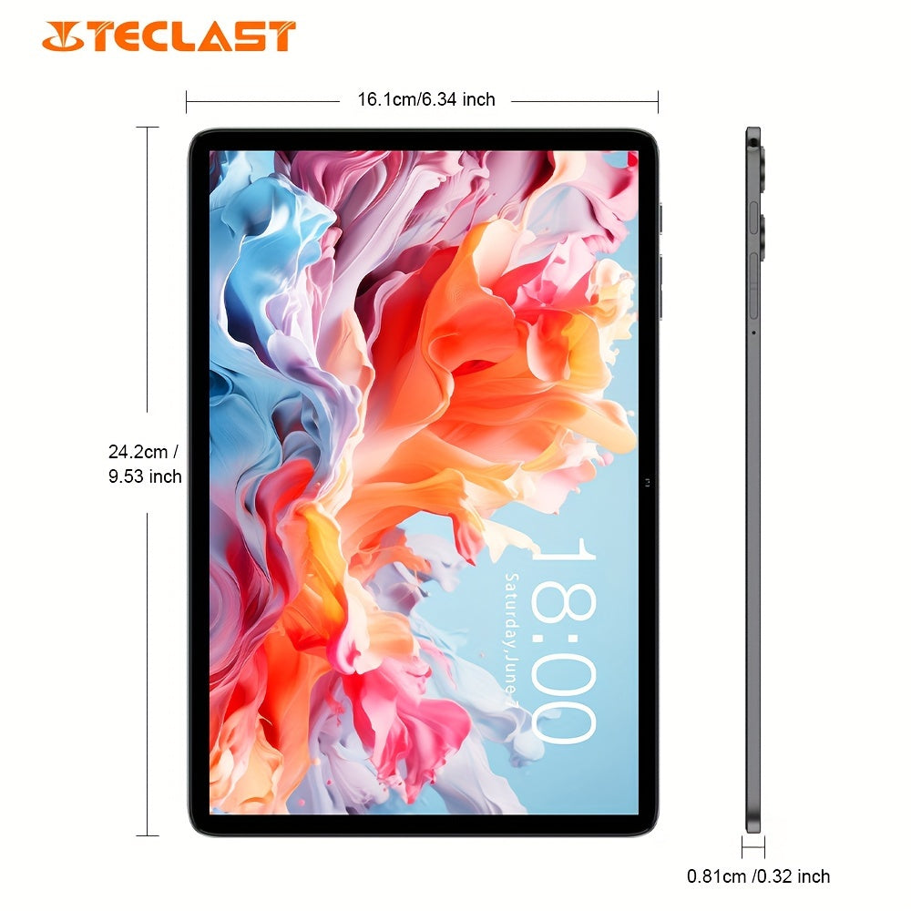 Teclast P30T Tablet 2024 Newest Android 14 10.1 Inch, 4GB RAM+128GB ROM With 1TB Expand Tablet PC, 2 In 1 Tablets With Keyboard, Teclast Case, Protective Film, Wireless Mouse, Earphones, 6000mAh Battery, 1280x800 IPS Display