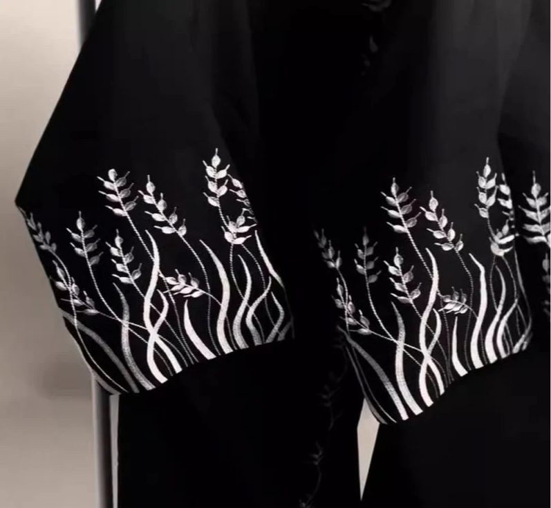 Muslim Fashion Embroidery Black Abaya Dubai Luxury Eid Ramdan Elegant Prayer Dress Kebaya Kaftan Moroccan Dresses For Women