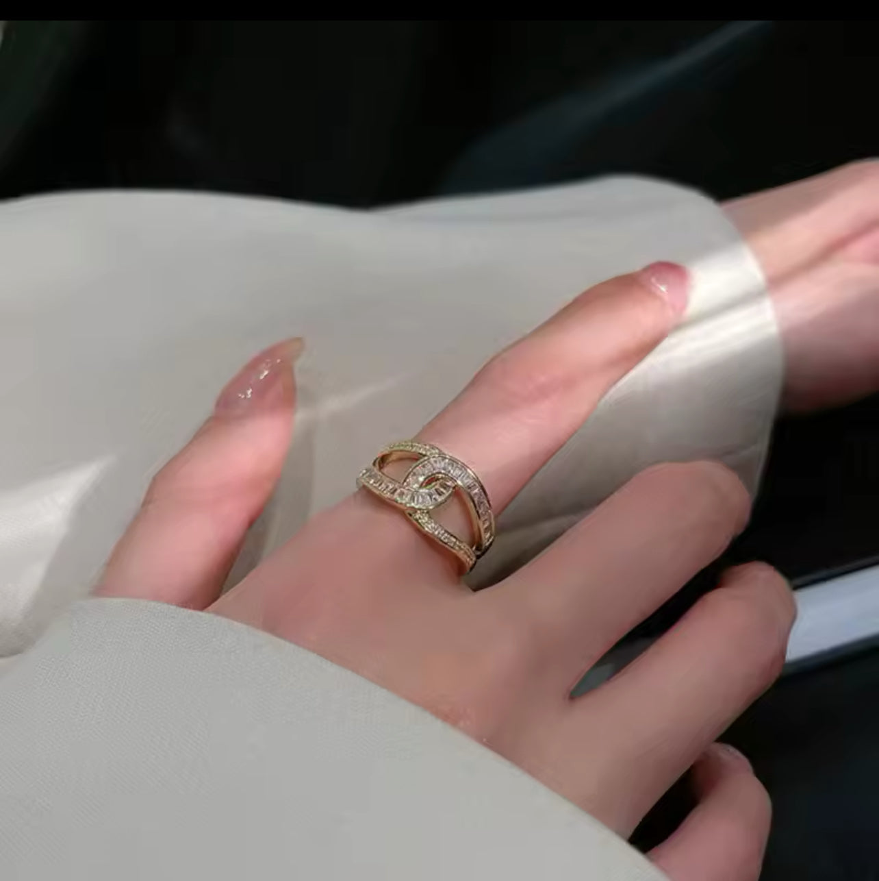 Der neue Trend Micro Set Zirkon exquisite Eröffnungs ring Dame Luxus Mode All-Match Temperament Ring weiblich