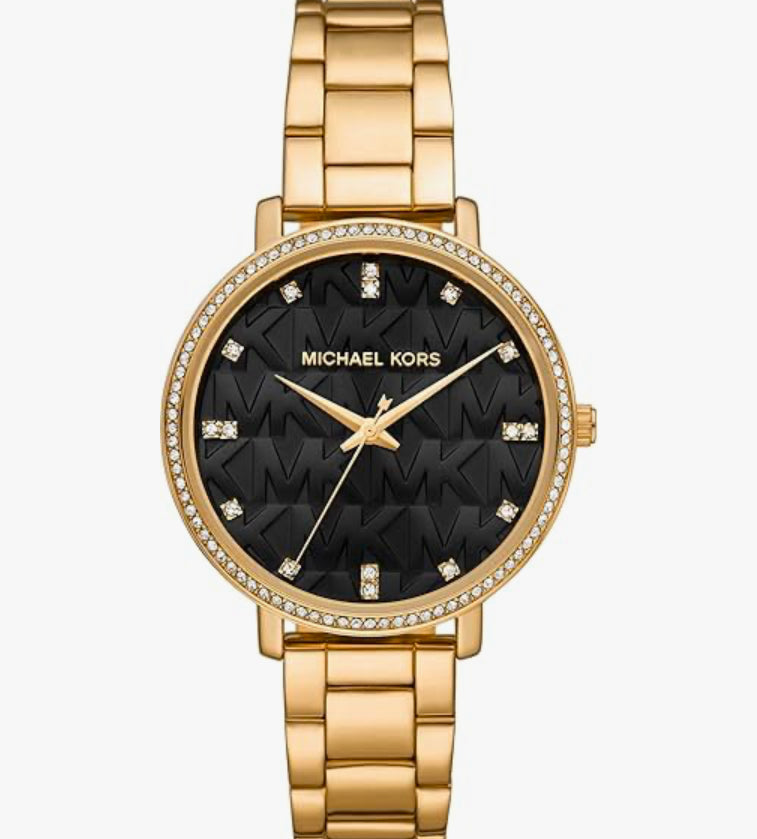 Michael Kors Damenuhruhr Pyper, 38 mm Gehäusegröße, Dreizeigerwerk, PVC-Armband