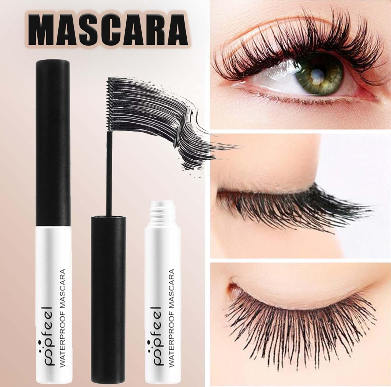 Popfeel Augen Make-up Set, Lidschatten-Palette, Eyeliner, Mascara, Augenbrauen stift, Make-up Tool Set
Box, Geschenke für Frauen