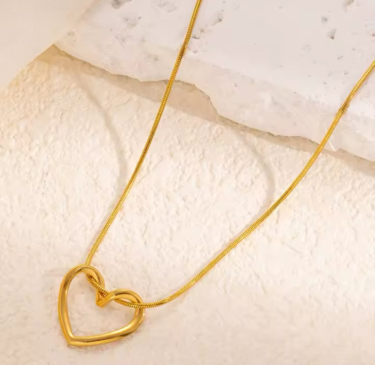 Herz Kette in Farbe Gold
