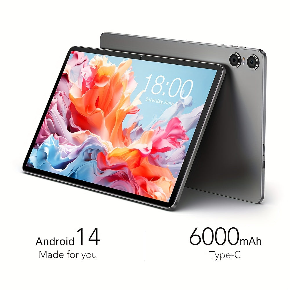 Teclast P30T Tablet 2024 Newest Android 14 10.1 Inch, 4GB RAM+128GB ROM With 1TB Expand Tablet PC, 2 In 1 Tablets With Keyboard, Teclast Case, Protective Film, Wireless Mouse, Earphones, 6000mAh Battery, 1280x800 IPS Display