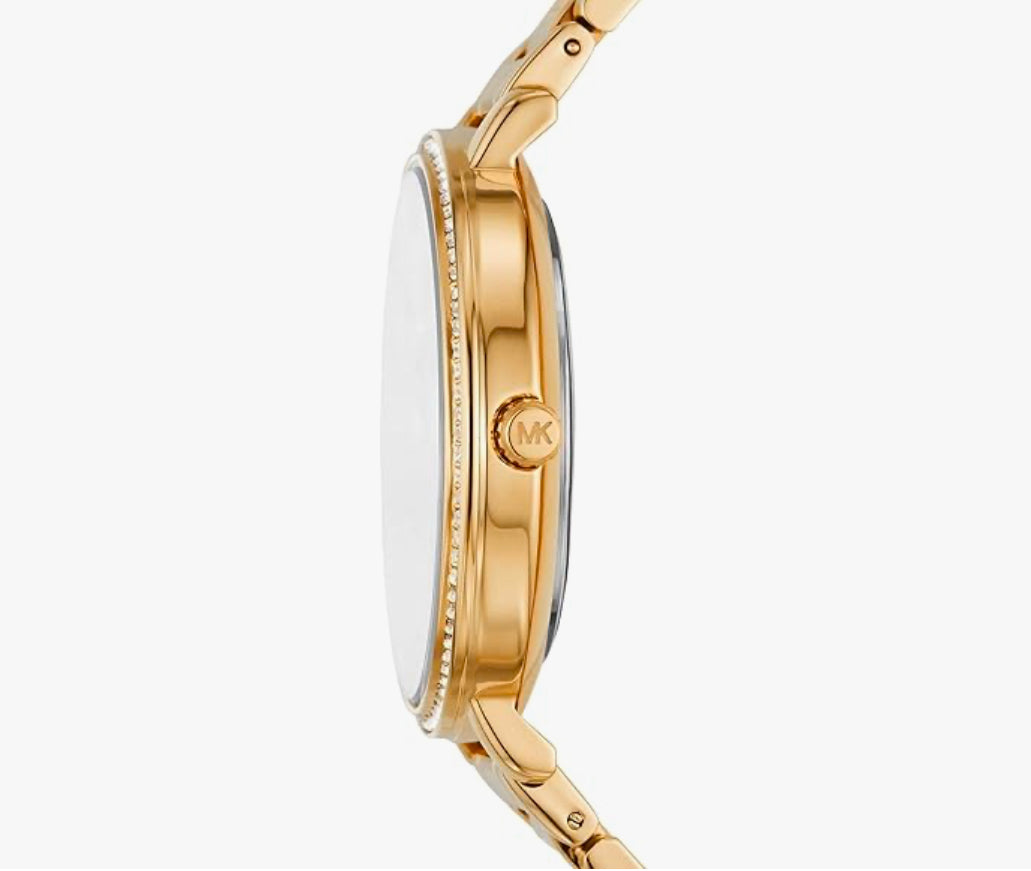 Michael Kors Damenuhruhr Pyper, 38 mm Gehäusegröße, Dreizeigerwerk, PVC-Armband
