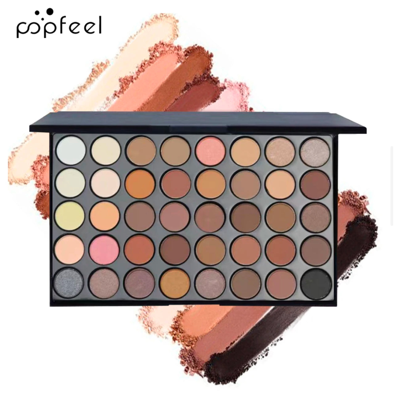 Popfeel Augen Make-up Set, Lidschatten-Palette, Eyeliner, Mascara, Augenbrauen stift, Make-up Tool Set
Box, Geschenke für Frauen