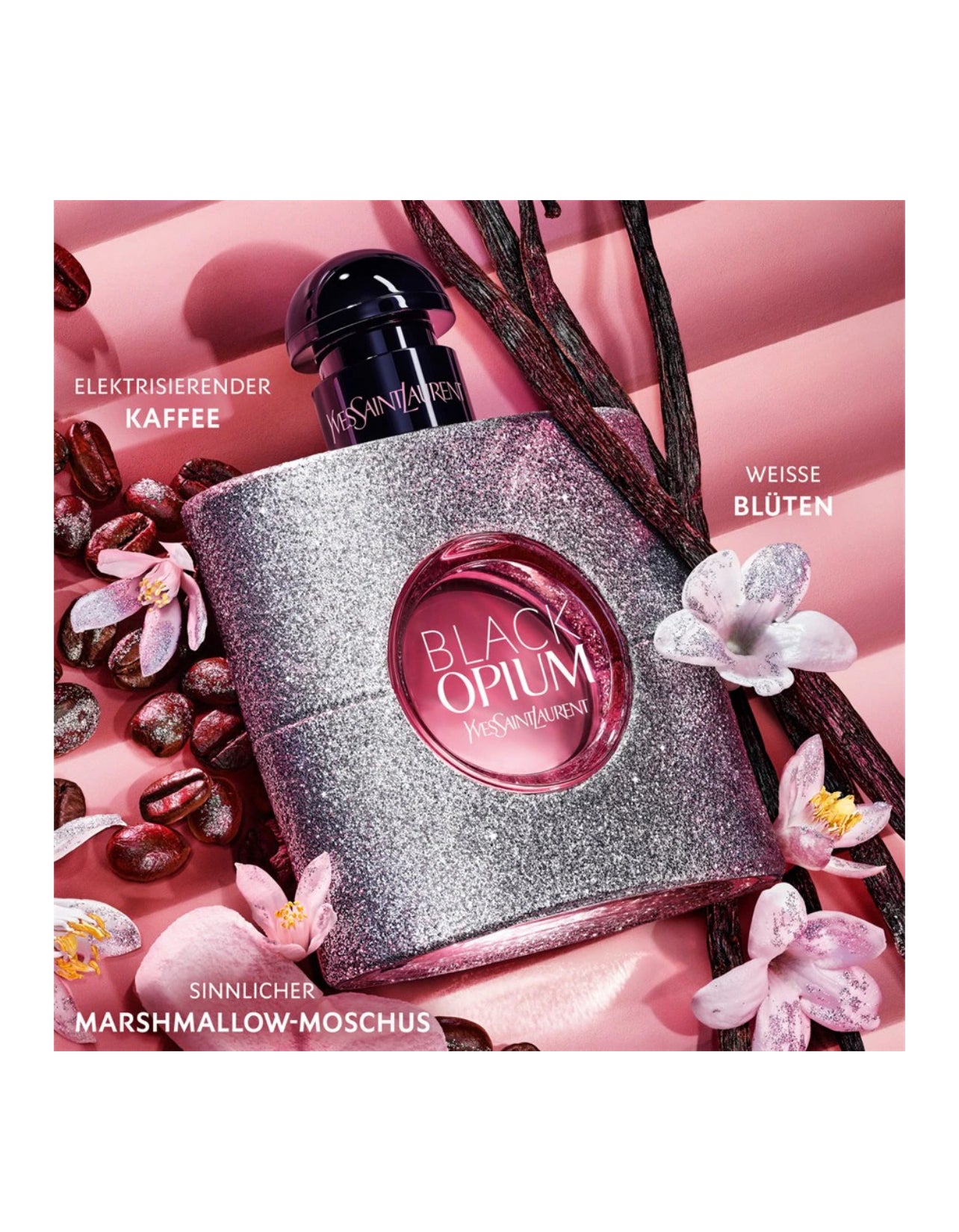 YVES SAINT
LAURENT
BLACK OPIUM GLITTER
Eau de Parfum 30 ml