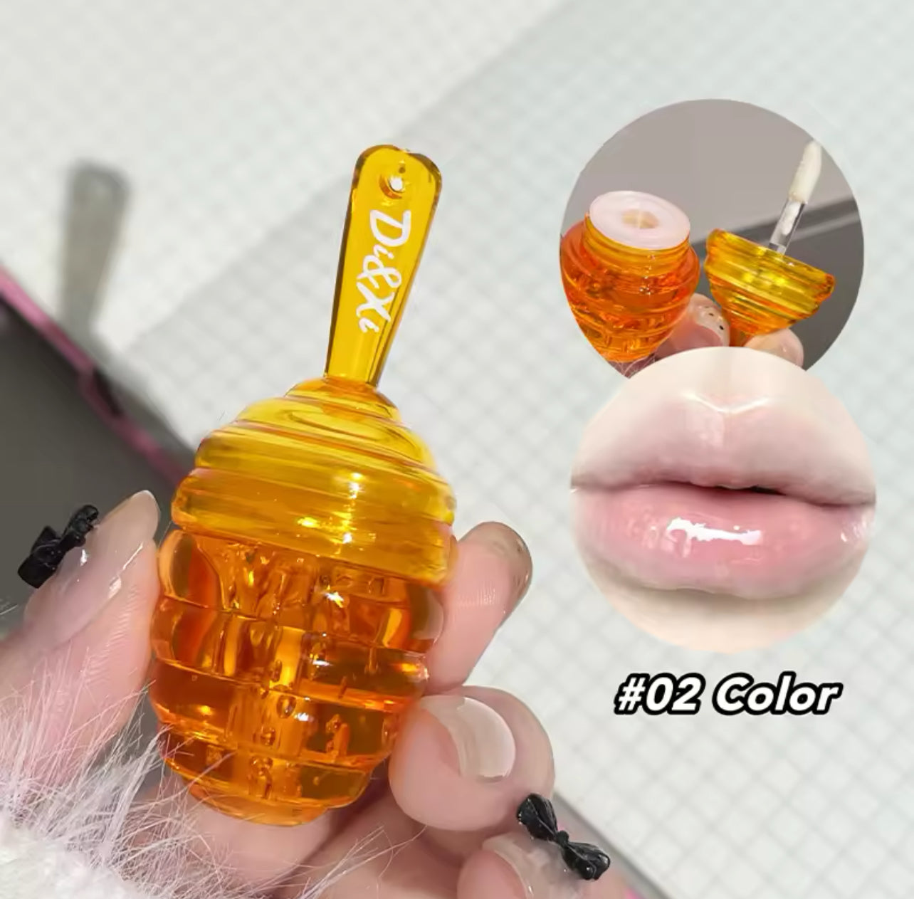 Kleines Honeypot Lippenöl, feuchtigkeitsspendendes und verblassendes Lippenmuster, Lippenbalsam
Dudu Lips