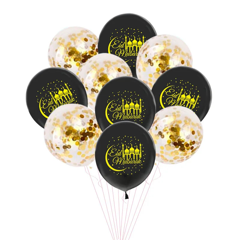 Islam Al Adha Eid Mubarak Banner Balloons Kareem Ramadan Decoration For Home Islam Muslim Event Party Supplies