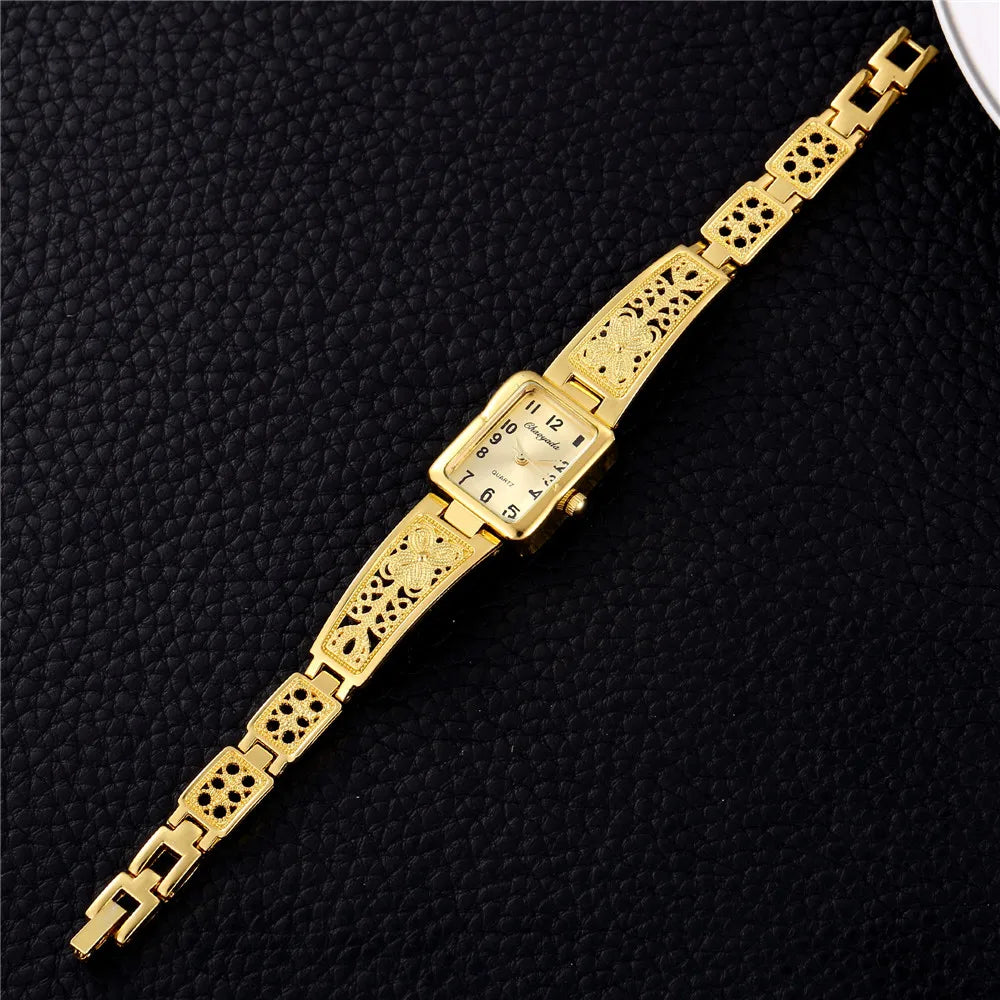 Women Watches Top Brand Luxury Wristwatches Ladies Fashion Gold Stainless Steel Bracelet Watch Female Elegant Clock Women