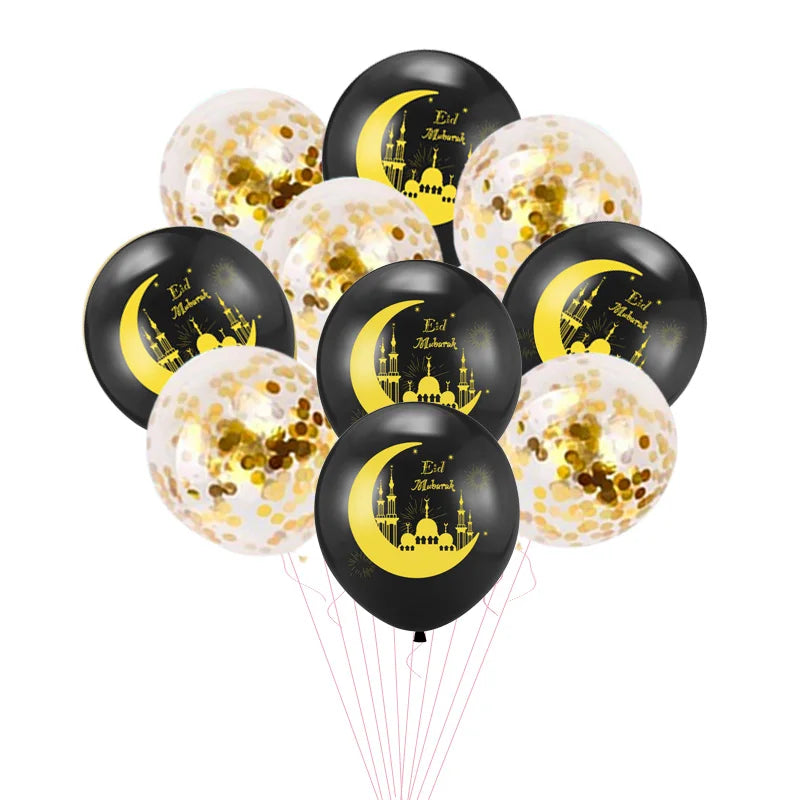 Islam Al Adha Eid Mubarak Banner Balloons Kareem Ramadan Decoration For Home Islam Muslim Event Party Supplies