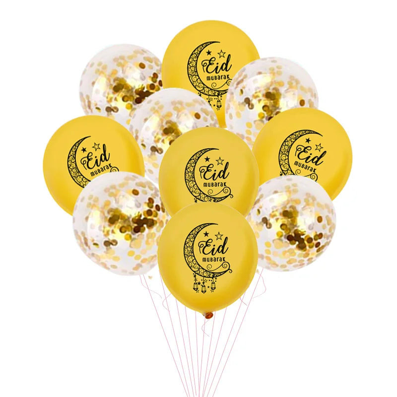 Islam Al Adha Eid Mubarak Banner Balloons Kareem Ramadan Decoration For Home Islam Muslim Event Party Supplies