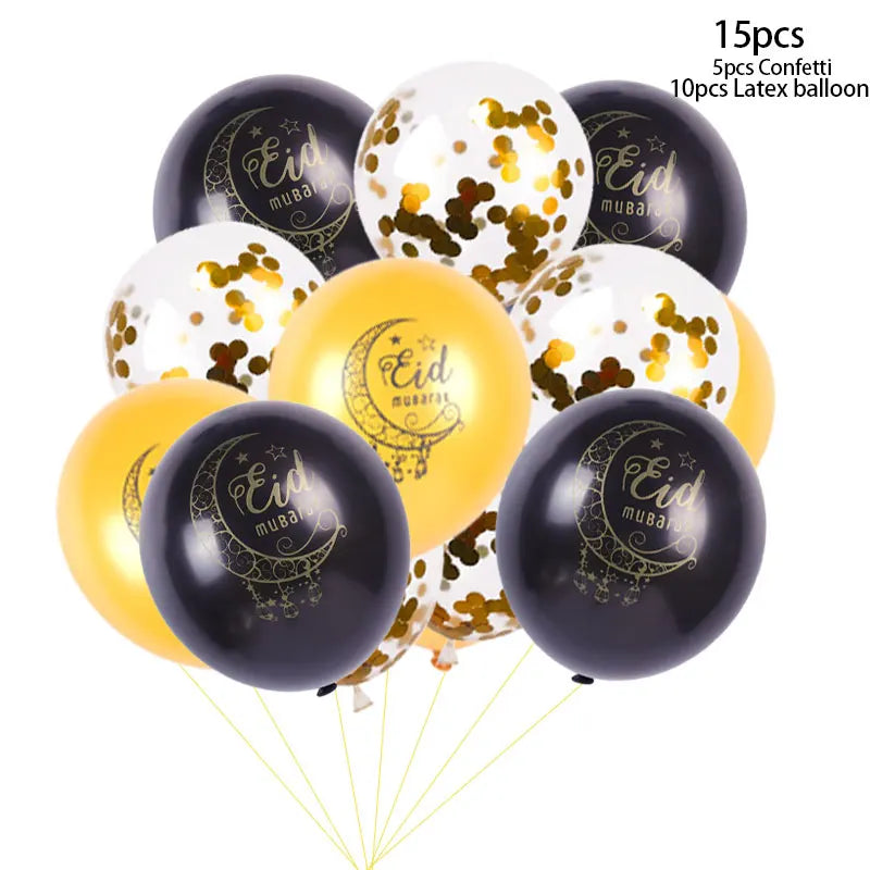 Islam Al Adha Eid Mubarak Banner Balloons Kareem Ramadan Decoration For Home Islam Muslim Event Party Supplies