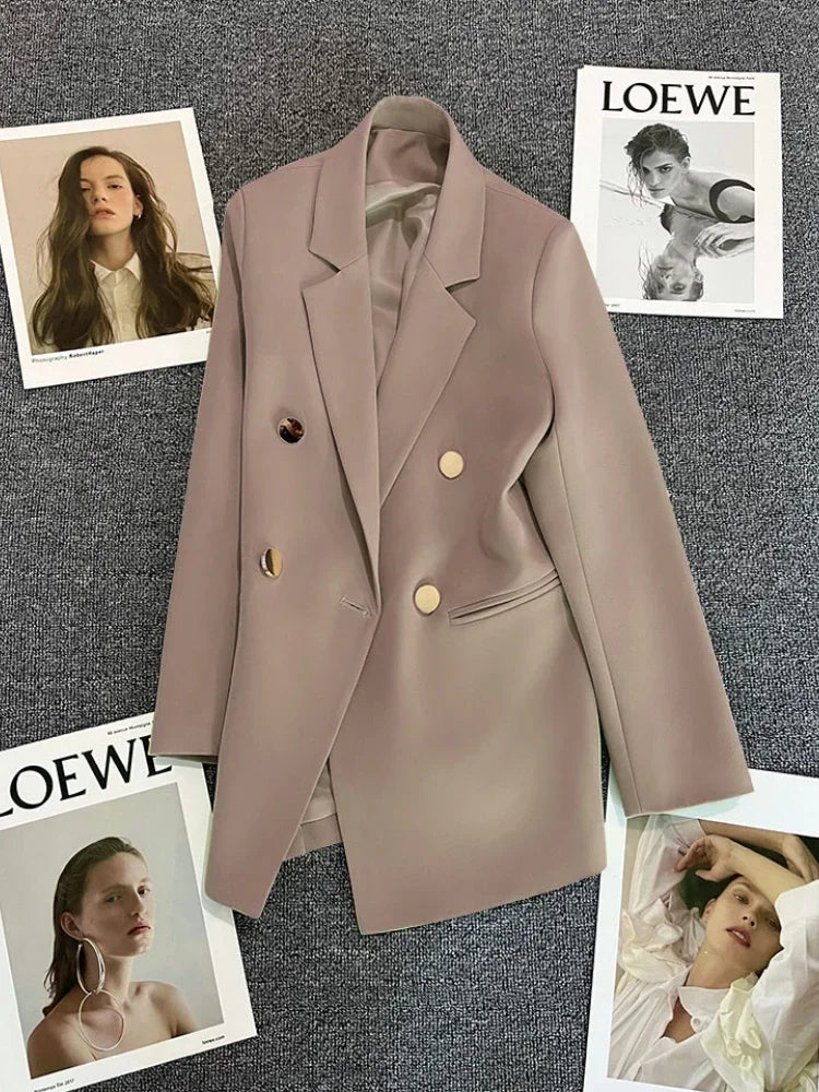 New Spring Autumn Women's Blazers Slim Fit Fashion Suit Slimming Elegance Jackets Casual Versatile Coat Outwear for Office Lady