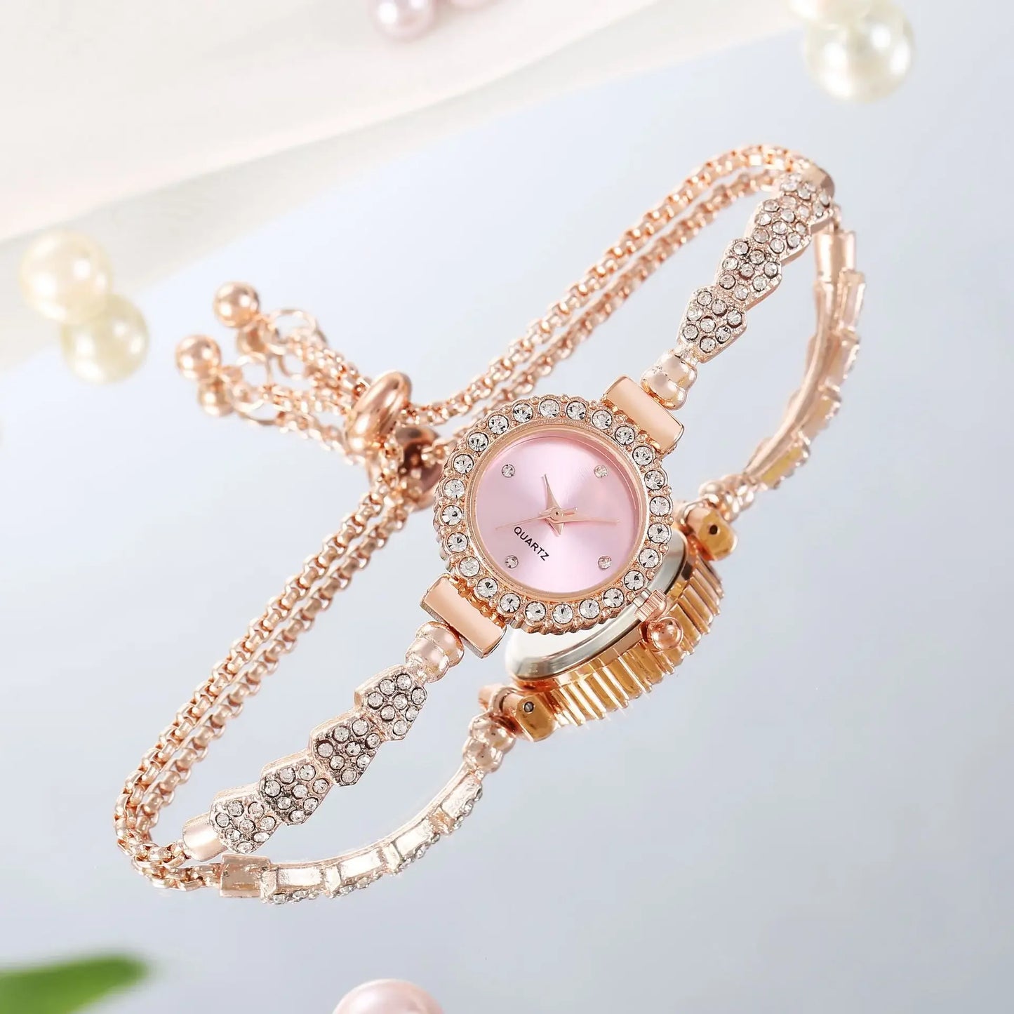 Fashion Rhinestone Wristwatch Luxury Watch Women Bracelet Vintage Casual Ladies Watches Bracelet Relojes Para Mujer Часы Женские