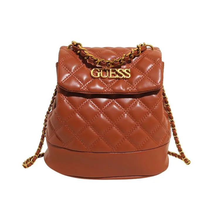 New Luxury Women's Rhombus Embroidered Chain Backpack Large Capacity Waterproof Lining Fashion Designer Shoulder Bag