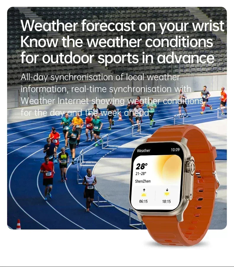 New Watch 8 Ultra Smart Watch 49mm 2024 New NFC Men Women GPS Track Bluetooth Call BT Music Games Wireless Charging Smartwatch