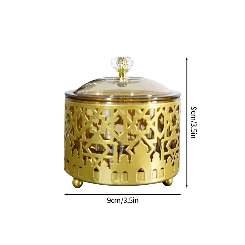 2025 Eid Mubarak DIY Candy Tray Ramadan Decorations Dessert Display Holder Eid Islamic Muslim Party Supplies Eid Dinnerware