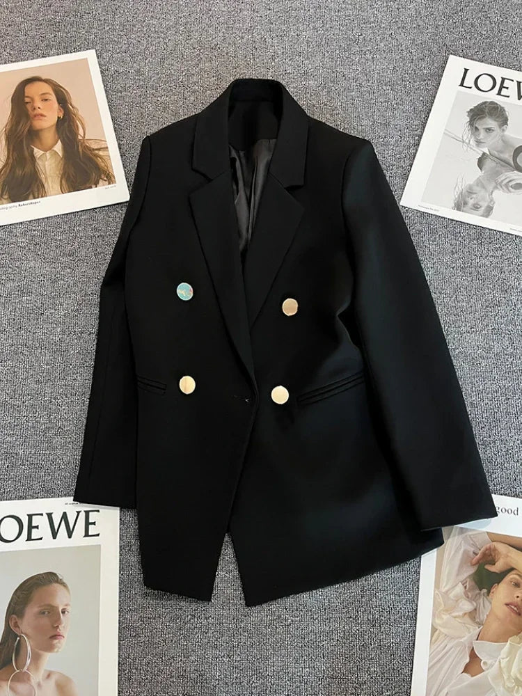 New Spring Autumn Women's Blazers Slim Fit Fashion Suit Slimming Elegance Jackets Casual Versatile Coat Outwear for Office Lady