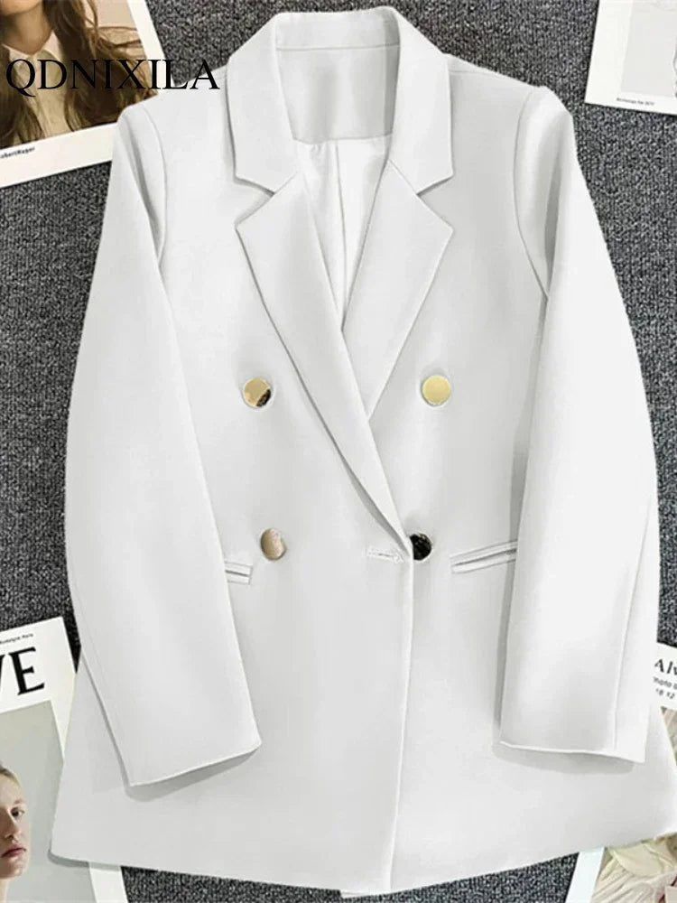 New Spring Autumn Women's Blazers Slim Fit Fashion Suit Slimming Elegance Jackets Casual Versatile Coat Outwear for Office Lady