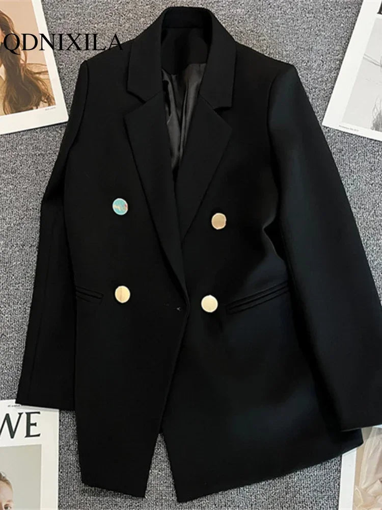 New Spring Autumn Women's Blazers Slim Fit Fashion Suit Slimming Elegance Jackets Casual Versatile Coat Outwear for Office Lady