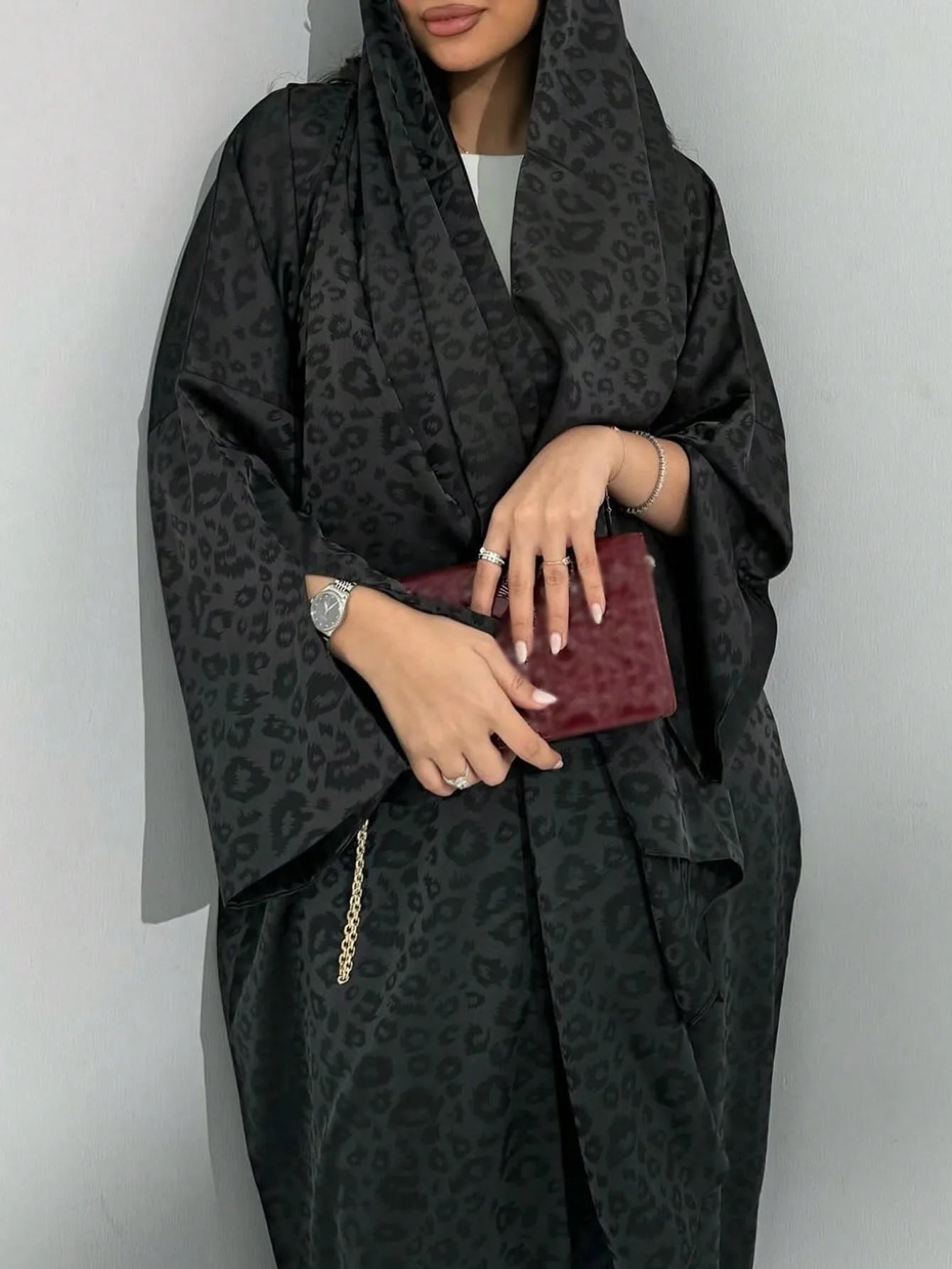 Middle Eastern Loose Abaya Muslim Women Full Sleeve Printed Abayas Casual Kaftans Jilbabs Islamic Maxi Dresses Ethnic Clothing