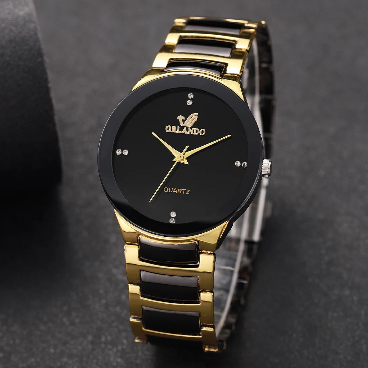 Men Business Watches Fashion Black Steel Band Male Analog Quartz Watch