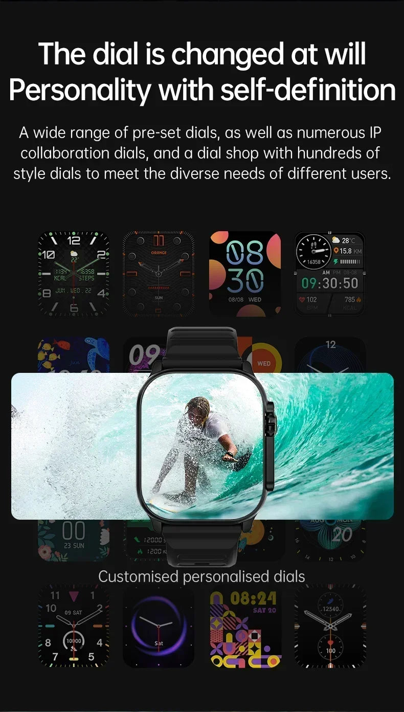 New Watch 8 Ultra Smart Watch 49mm 2024 New NFC Men Women GPS Track Bluetooth Call BT Music Games Wireless Charging Smartwatch