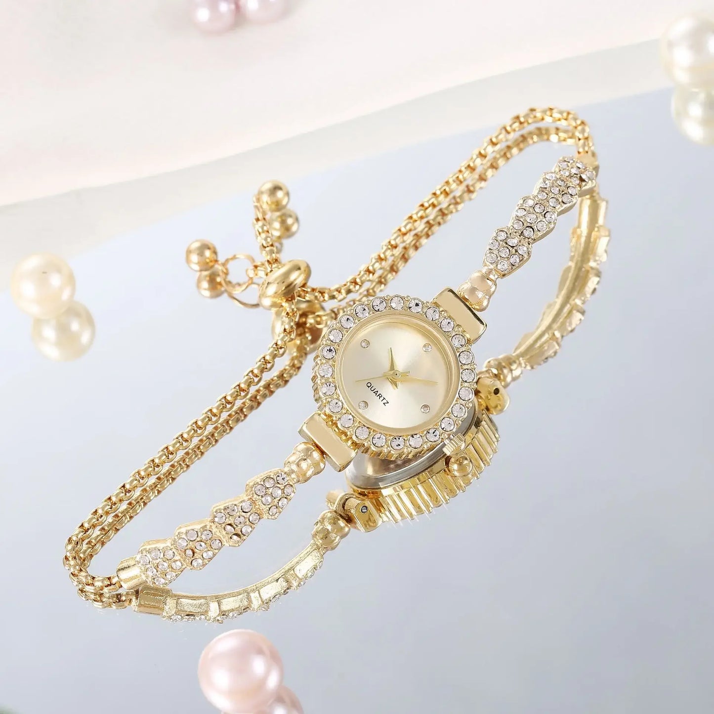 Fashion Rhinestone Wristwatch Luxury Watch Women Bracelet Vintage Casual Ladies Watches Bracelet Relojes Para Mujer Часы Женские