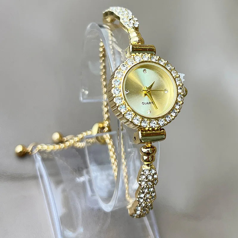 Fashion Rhinestone Wristwatch Luxury Watch Women Bracelet Vintage Casual Ladies Watches Bracelet Relojes Para Mujer Часы Женские