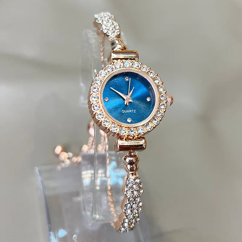 Fashion Rhinestone Wristwatch Luxury Watch Women Bracelet Vintage Casual Ladies Watches Bracelet Relojes Para Mujer Часы Женские