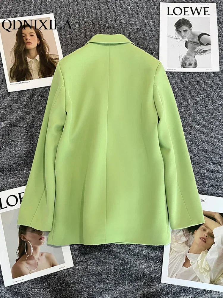New Spring Autumn Women's Blazers Slim Fit Fashion Suit Slimming Elegance Jackets Casual Versatile Coat Outwear for Office Lady