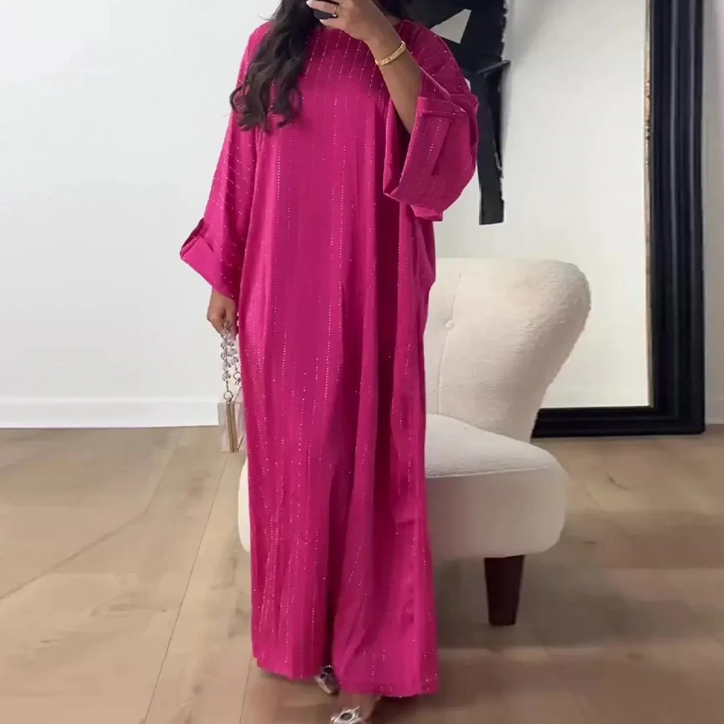 Luxury Dubai Abaya Dress for Muslim Women Ramadan Eid Saudi Arabia Party Jalabiya Clothing Islamic Turkey Modest Long Robe