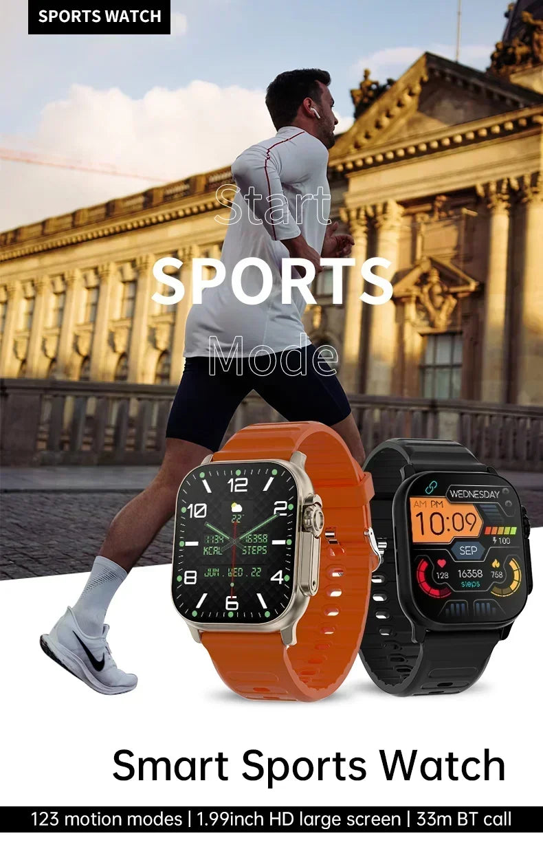 New Watch 8 Ultra Smart Watch 49mm 2024 New NFC Men Women GPS Track Bluetooth Call BT Music Games Wireless Charging Smartwatch