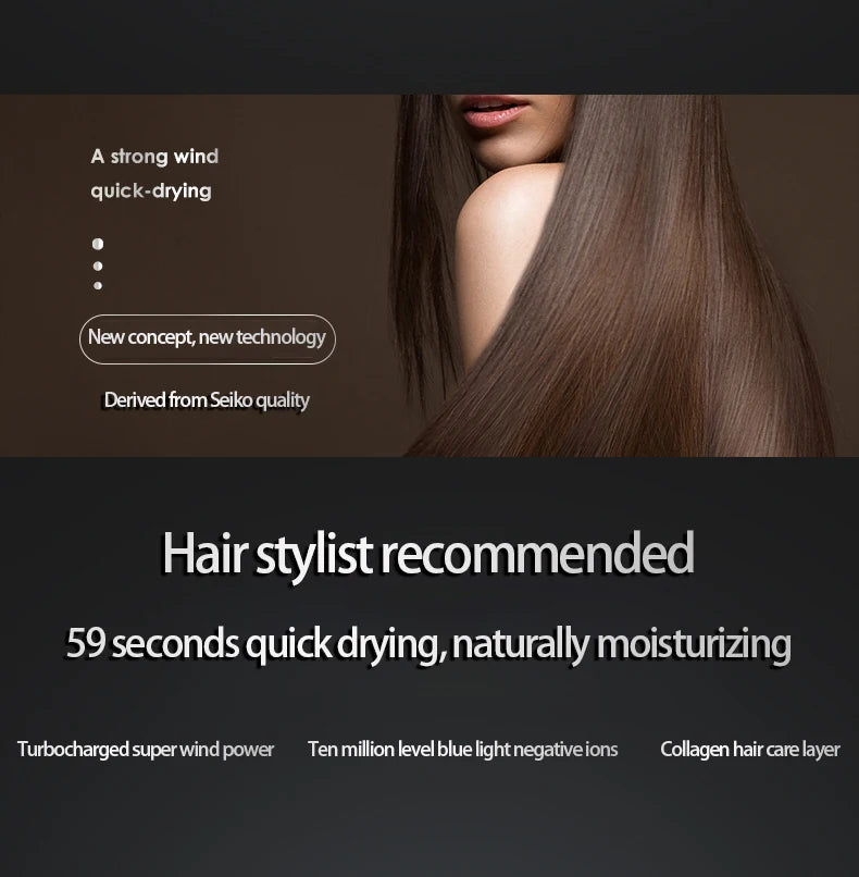 High Quality And Low Price Hair Dryer Available In EU, US, UK Plugs 110V~240V Voltage Safety Electric Hair Brush