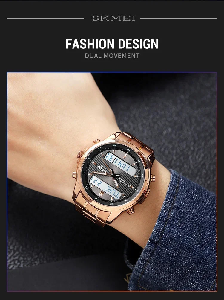 Skmei 2049 Fashion Watches Men's Watch Backlit Sport Waterproof Alarm Clock 3 Time Countdown Timer Digital Watch