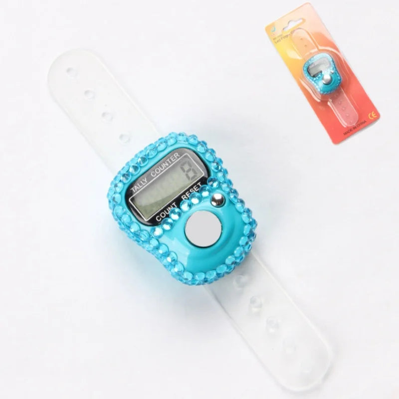 2025 New Electronic Finger Counter Ring Finger Click Portable Resettable Digital Display Counter Golf Count Braided Prayer