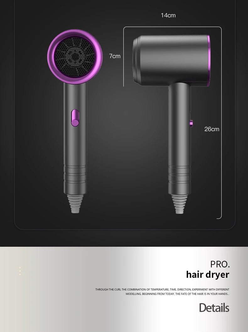 High Quality And Low Price Hair Dryer Available In EU, US, UK Plugs 110V~240V Voltage Safety Electric Hair Brush