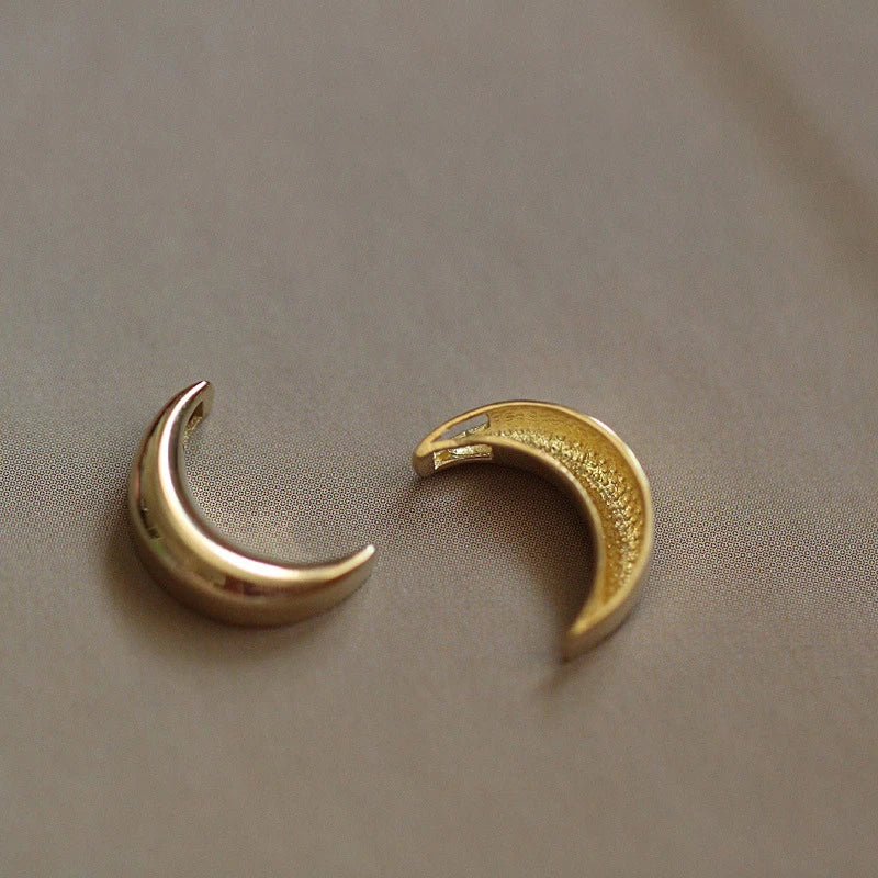 INZATT Real 925 Sterling Silver Moon 14K Gold Choker Necklace For Women Minimalist Fine Jewelry Cute Accessories Drop shipping