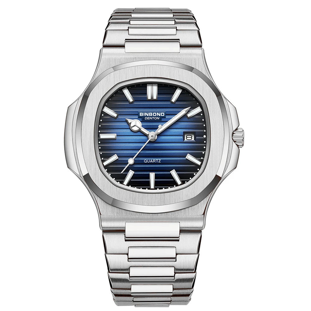 New Casual Business Movement Clock Men Luxury Watch Automatic Watches Mens Fashion Quartz Wristwatches Gifts Relogio Masculino