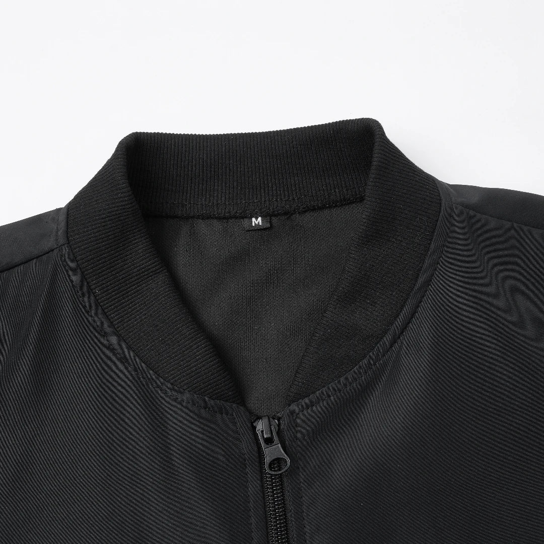 Spring and Autumn New Baseball Collar Short Loose Solid Color Jacket Men's Business Casual Thin Coat Trend