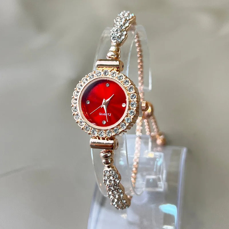 Fashion Rhinestone Wristwatch Luxury Watch Women Bracelet Vintage Casual Ladies Watches Bracelet Relojes Para Mujer Часы Женские