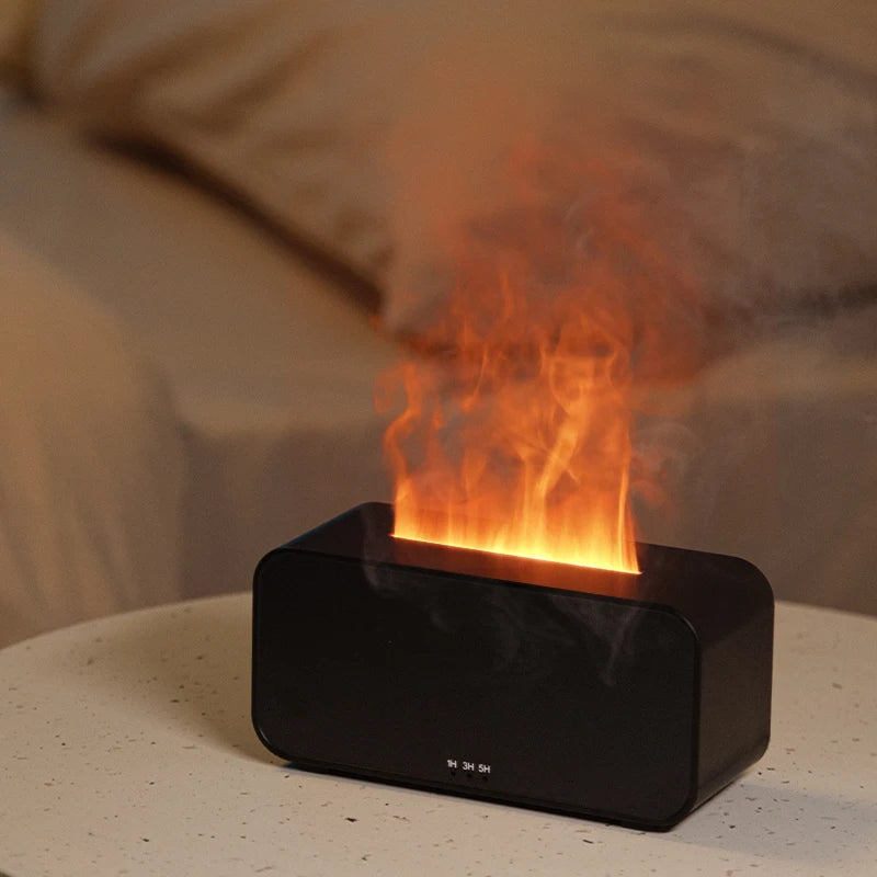 New simulation flame aromatherapy machine Home perfume machine diffuser seven color flame aromatherapy machine