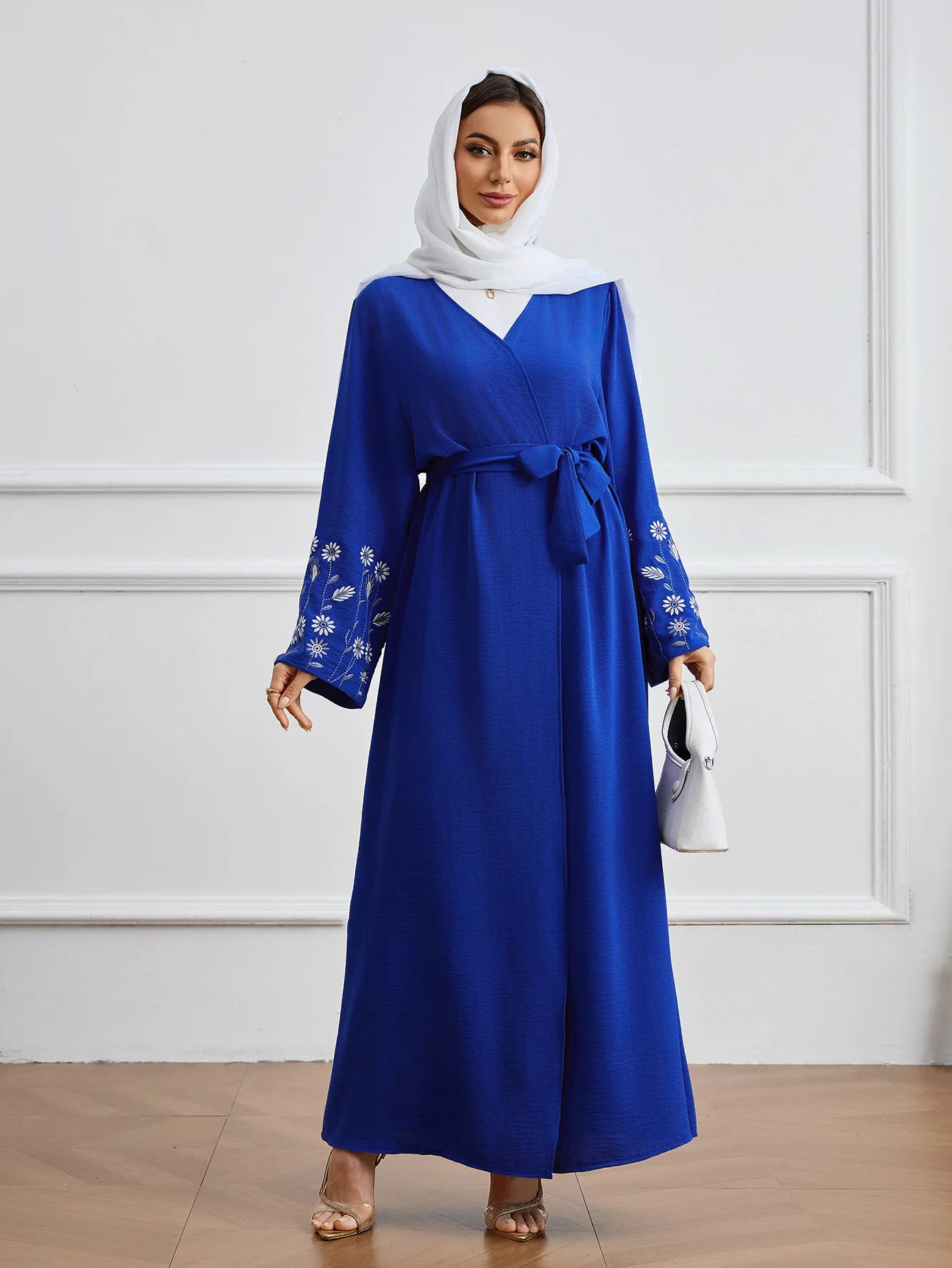 Eid Cardigan Women Abaya Muslim Embroidery Modest Open Dresses Robe Jalabiya Ramadan Morocco Dubai Abayas Kaftan 2025 Vestidos