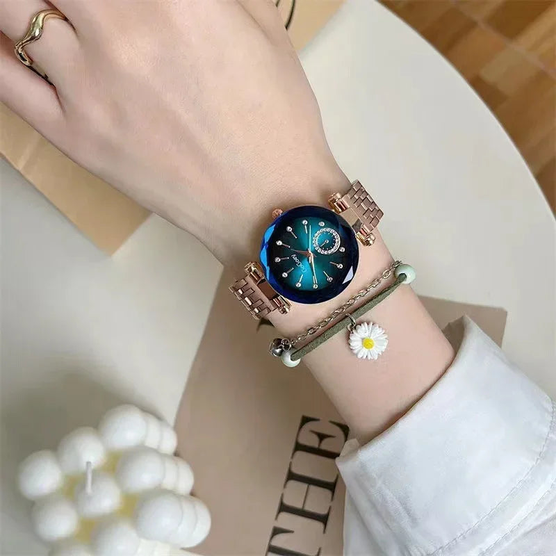 2024 New Brand Women Watches Fashion Steel Ladies Quartz Watch Reloj Mujer Marcas Famosas De Lujo gift Wristwatch