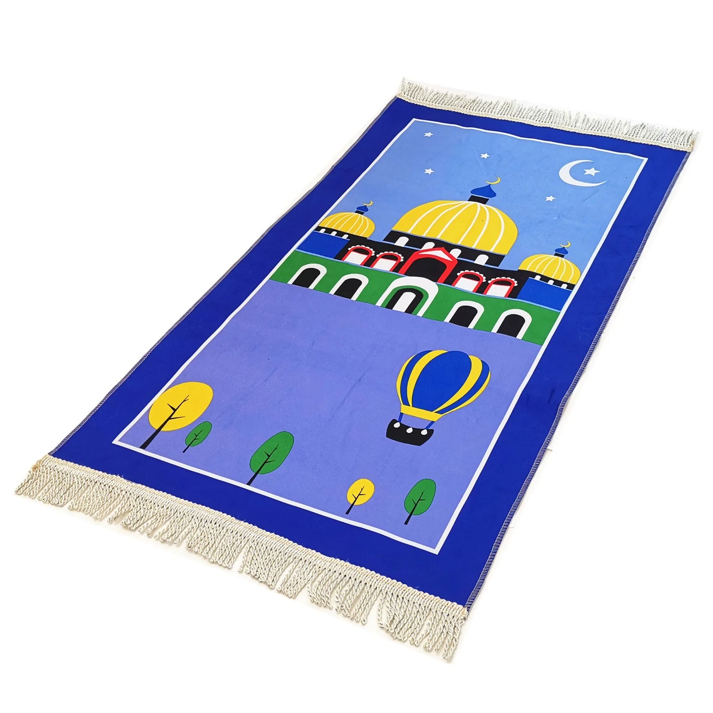 Muslim Children Prayer Mat Arabic Soft Fashion Kids Prayer Rug Islamic Sejadah