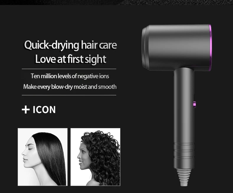 High Quality And Low Price Hair Dryer Available In EU, US, UK Plugs 110V~240V Voltage Safety Electric Hair Brush