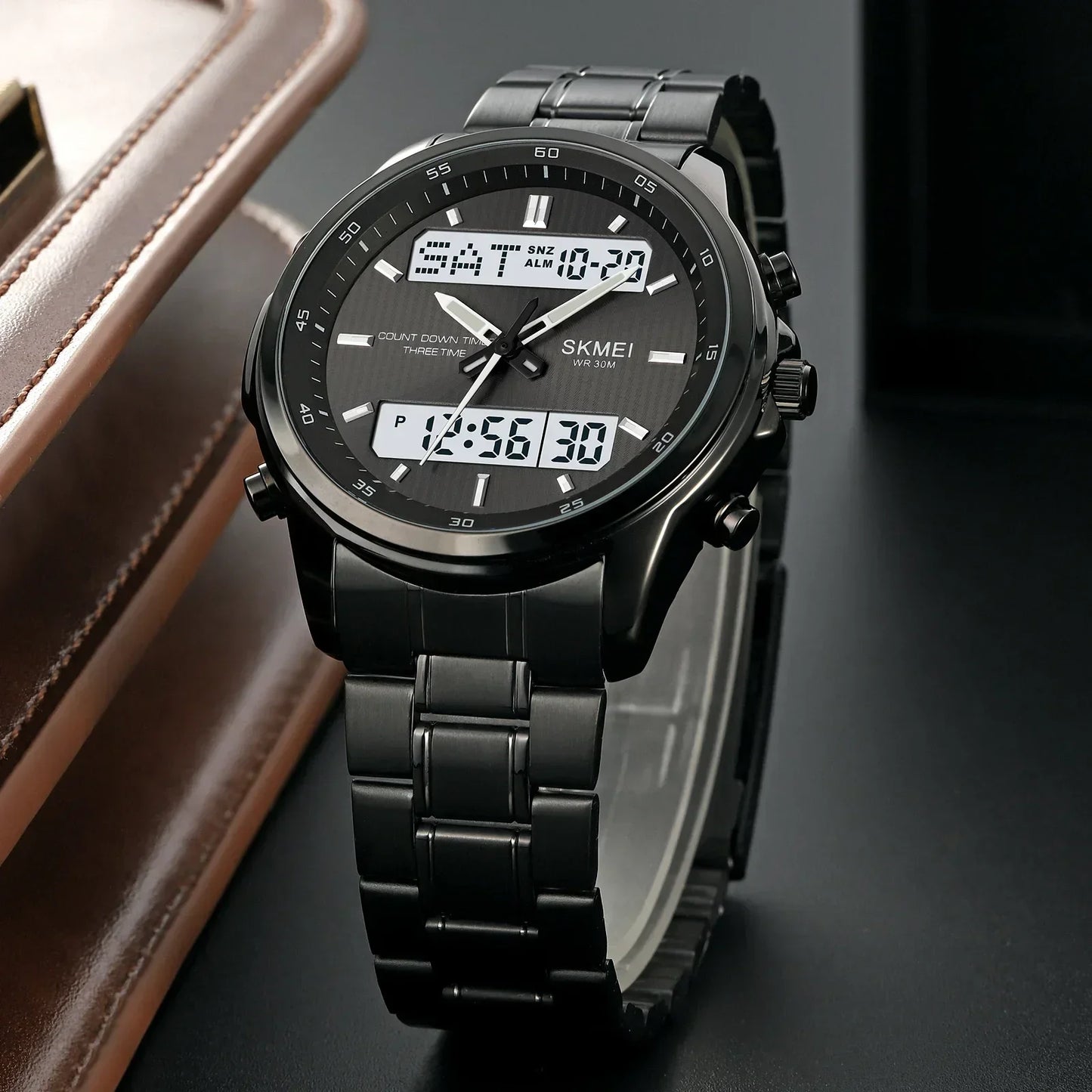 Skmei 2049 Fashion Watches Men's Watch Backlit Sport Waterproof Alarm Clock 3 Time Countdown Timer Digital Watch