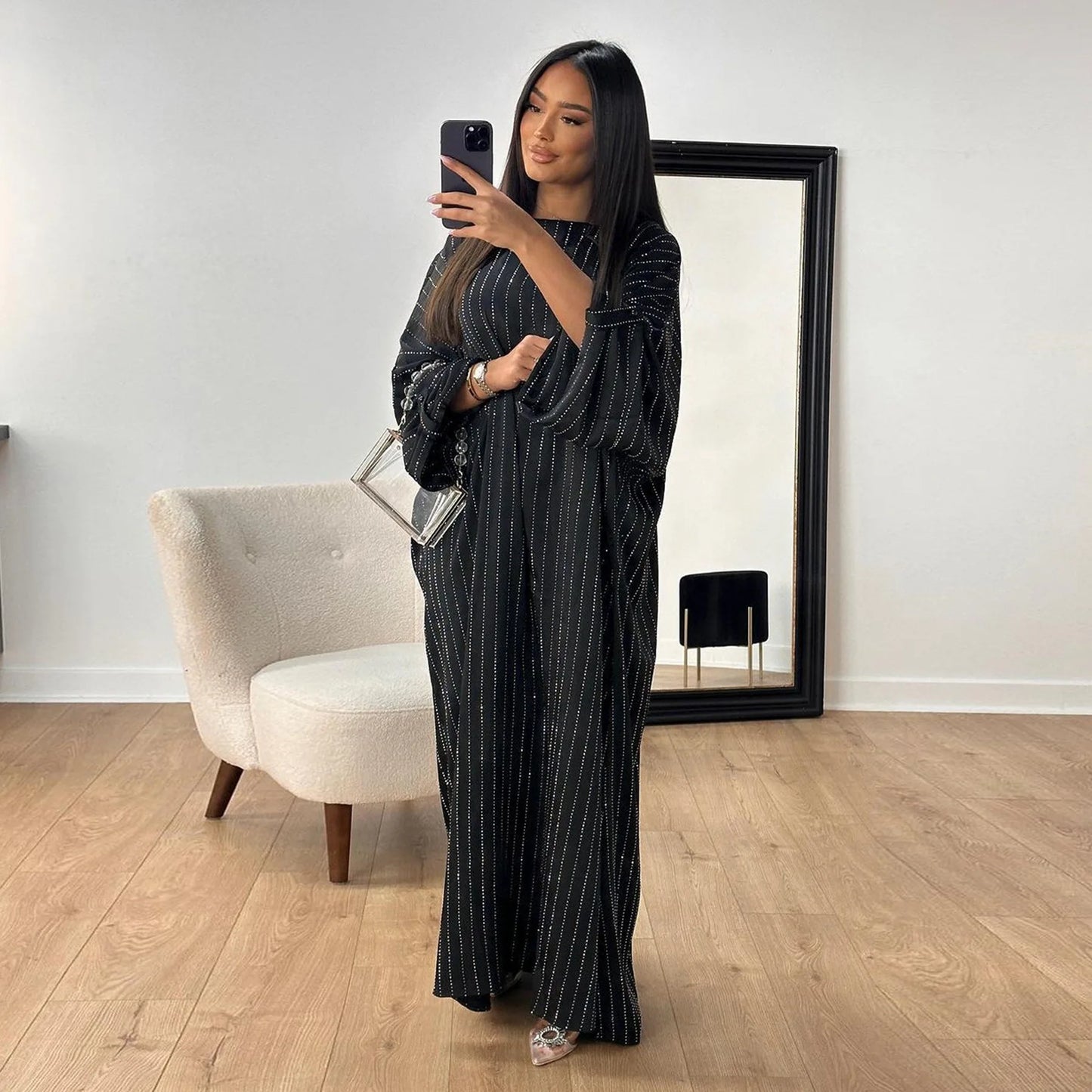 Luxury Dubai Abaya Dress for Muslim Women Ramadan Eid Saudi Arabia Party Jalabiya Clothing Islamic Turkey Modest Long Robe