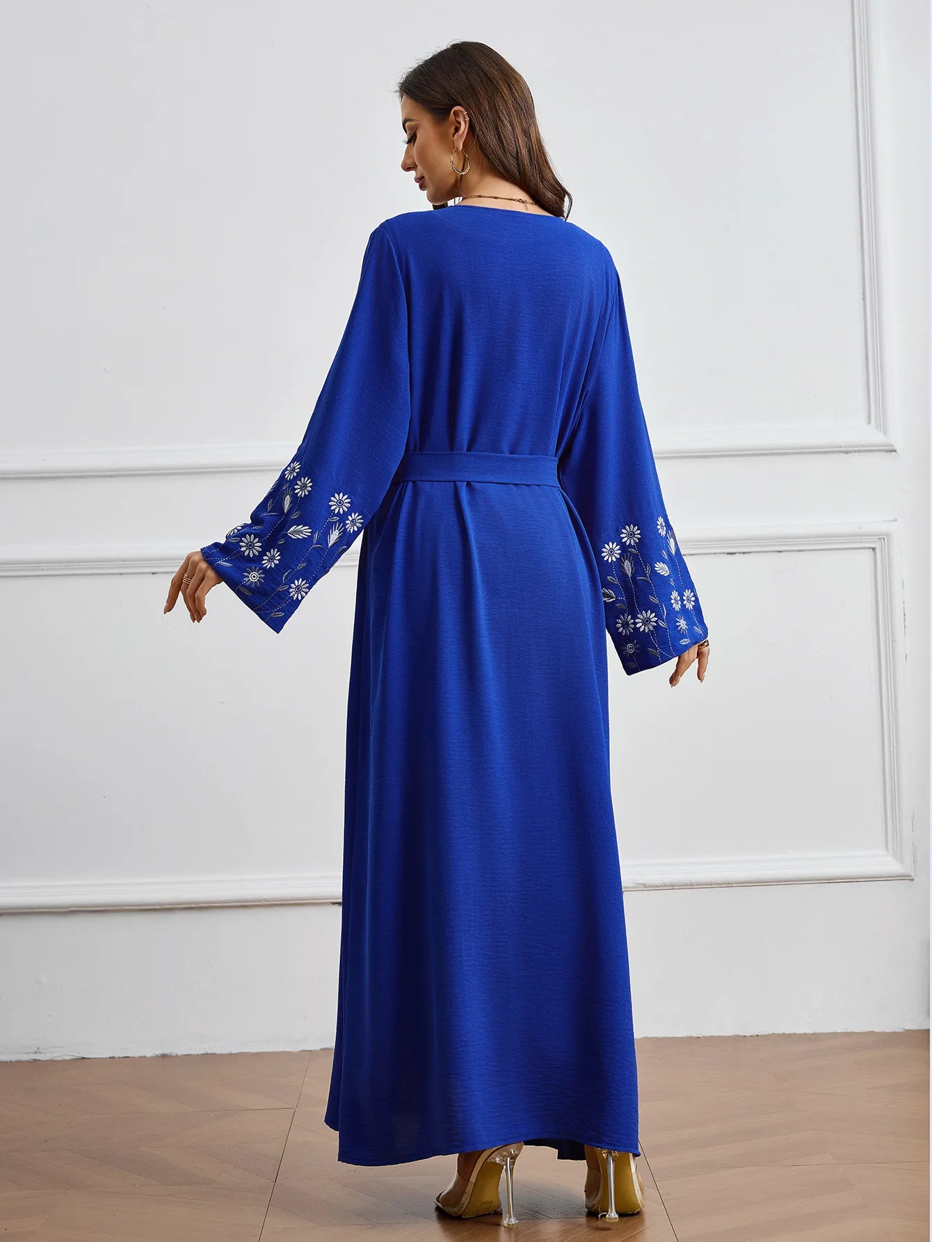 Eid Cardigan Women Abaya Muslim Embroidery Modest Open Dresses Robe Jalabiya Ramadan Morocco Dubai Abayas Kaftan 2025 Vestidos