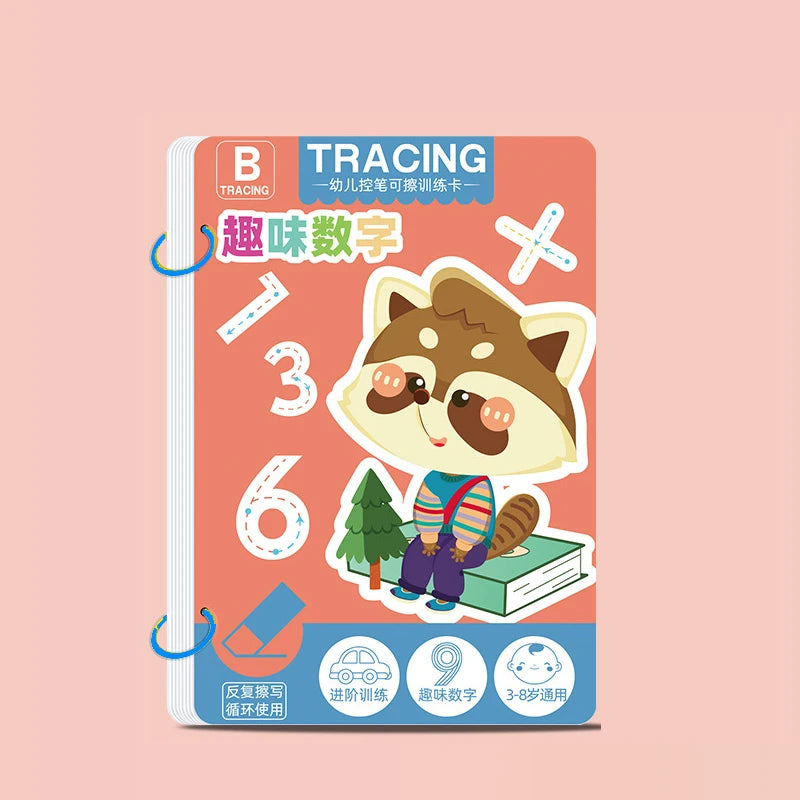 Toddler Pen Control Training Workbook Baby Magical Tracing Practice Copybook Reusable Writing Drawing Educational Picture Books